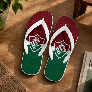 Chinelo Time Fluminense Masculino Antiderrapante Premium Futebol