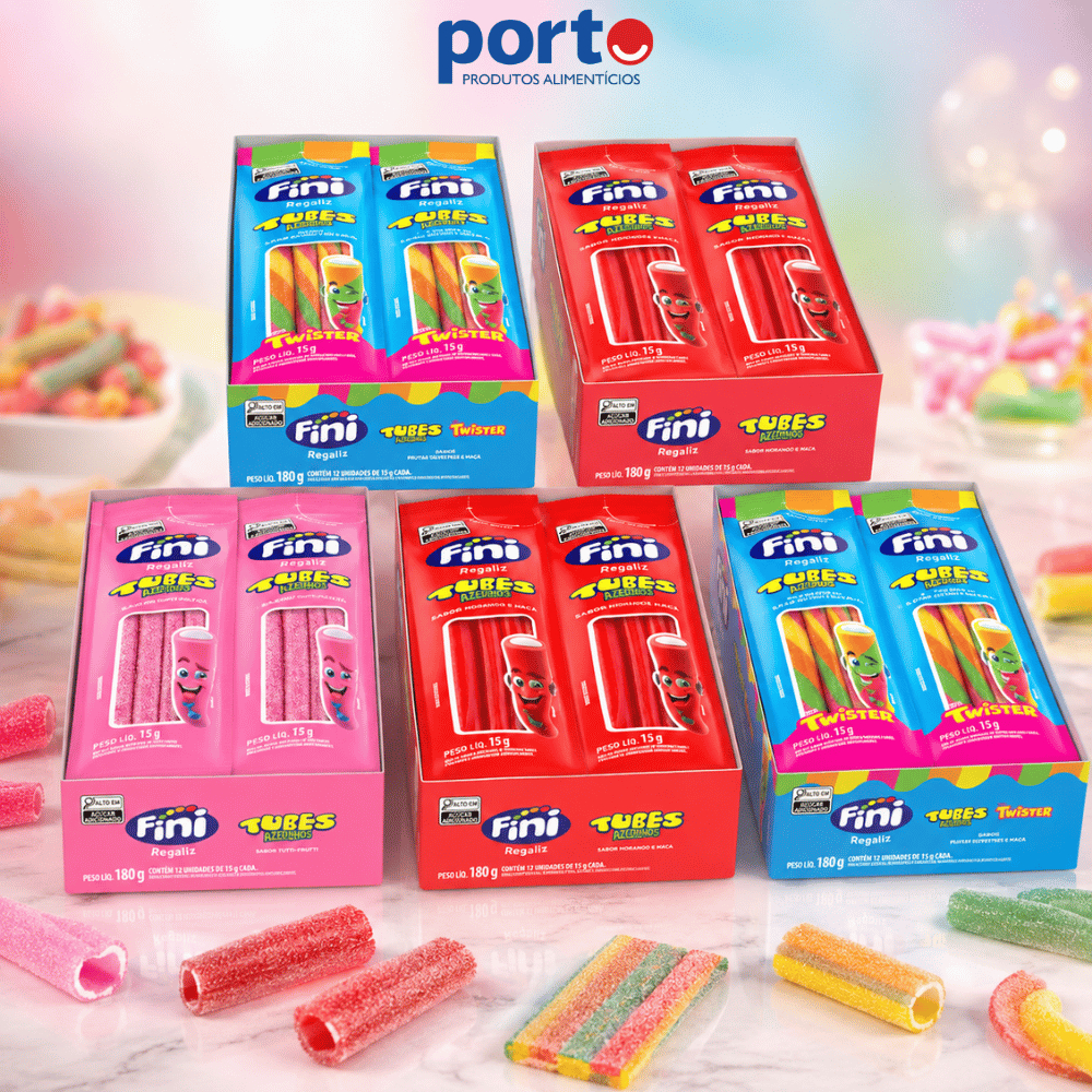Kit Amo Tubes 60 pacotes de 15g cada - FINI