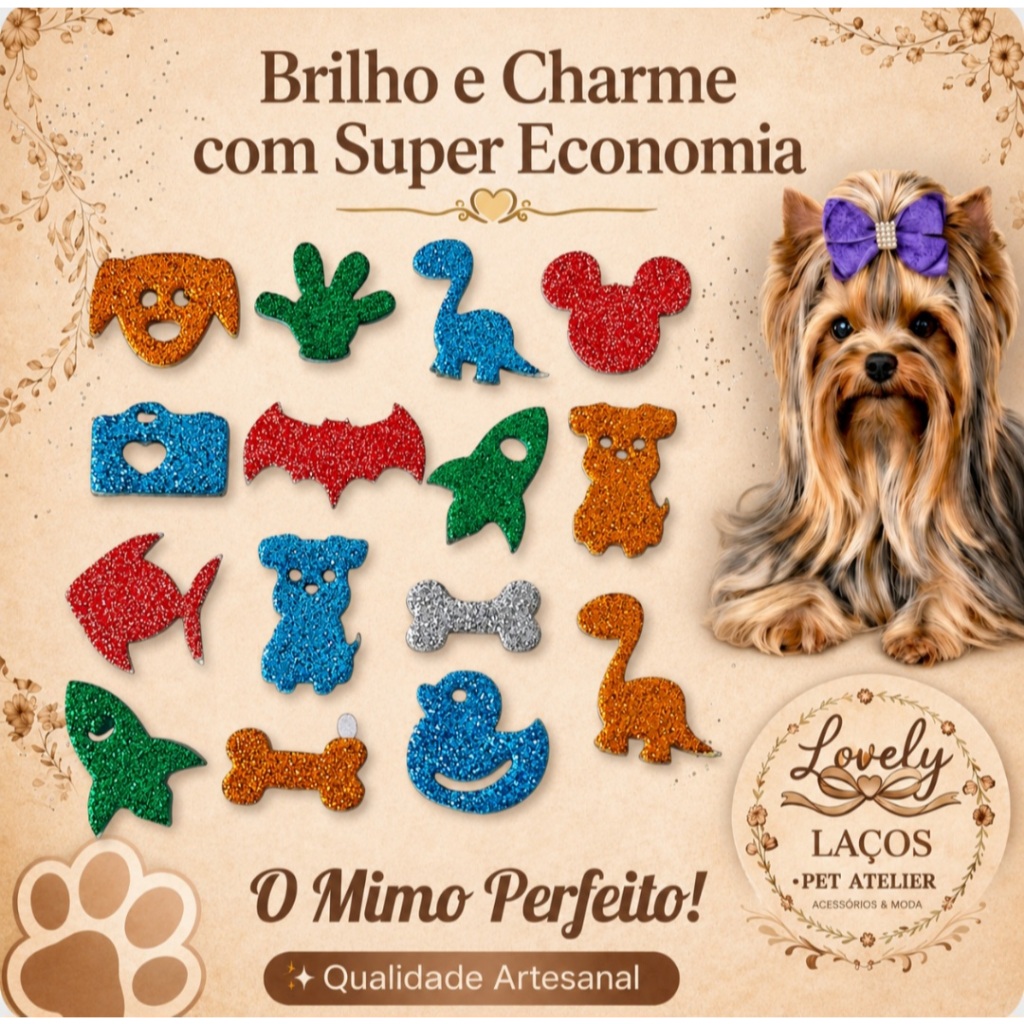Kit 100 Adesivos Pet Macho em EVA Econômico | Enfeites para Banho e Tosa, Pet Shop, Laços e Banho Estético