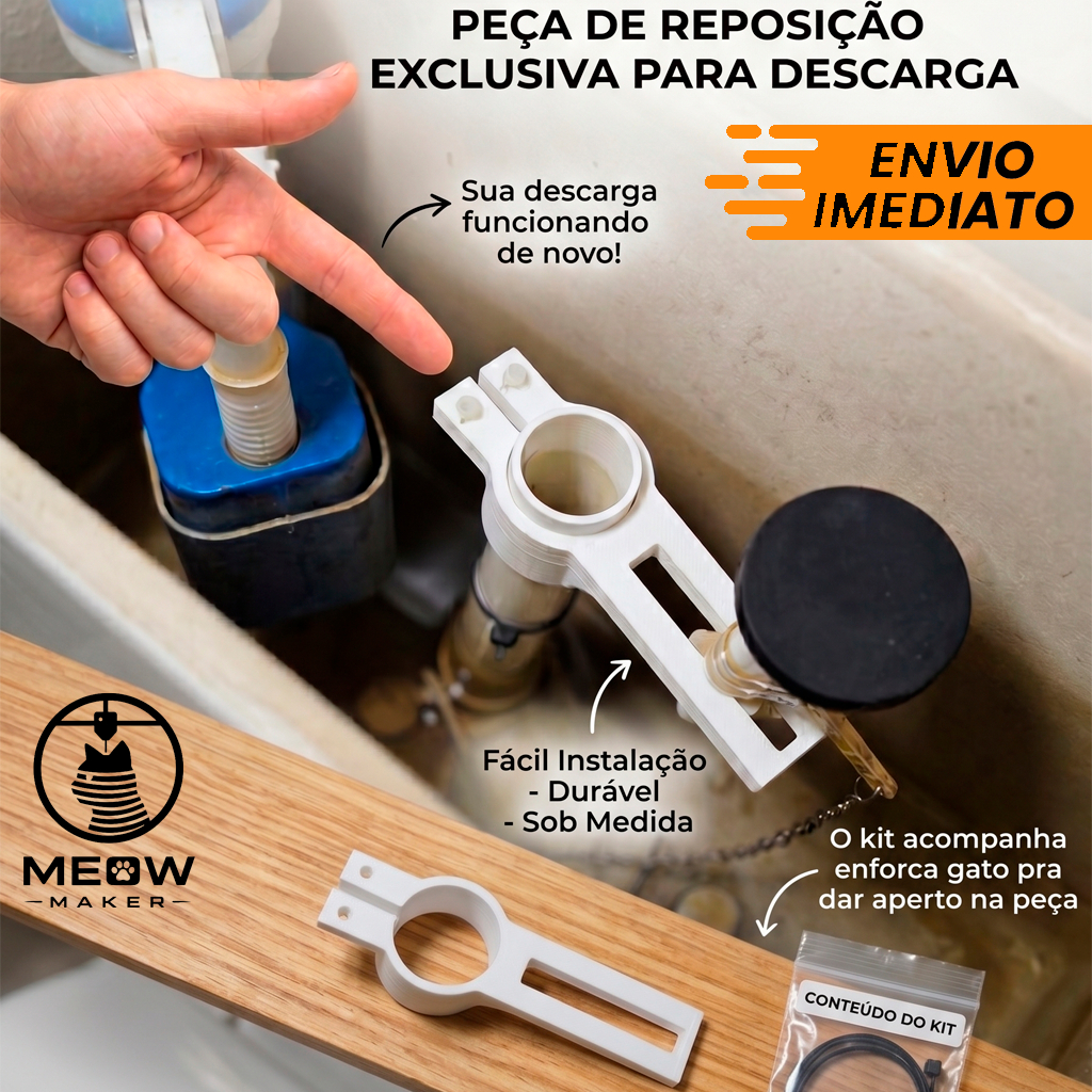 PEÇA DE REPOSIÇÃO DESCARGA VASO SANITARIO