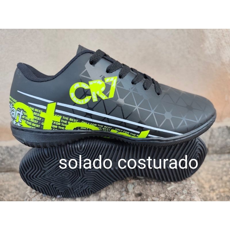 tenis chuteira start pto/vde salao,futibol,quadra,esporte Athena