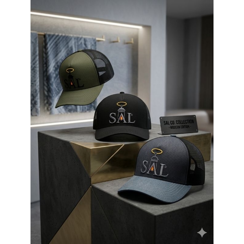BONÉ TRUCKER TELA MARCA SAL VÓS SOIS SAL DA TERRA PROPÓSITO JESUS.