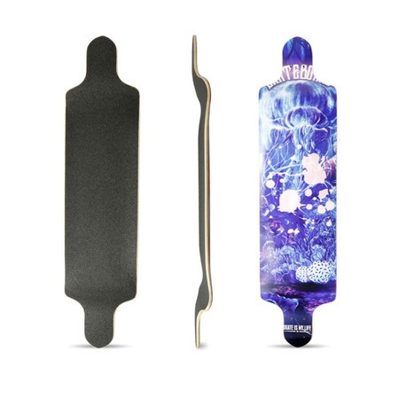Shape Longboard Skate Rebaixado 41 Drop Down Maple Com Lixa