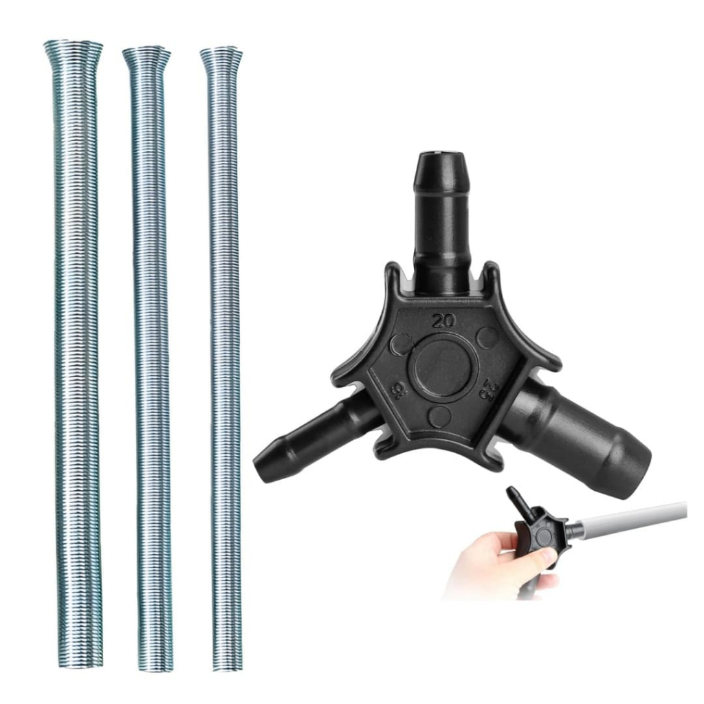 Kit Ferramentas Para Pex Gás Escareador 16-20-25 + Mola Curva Tubo 50cm