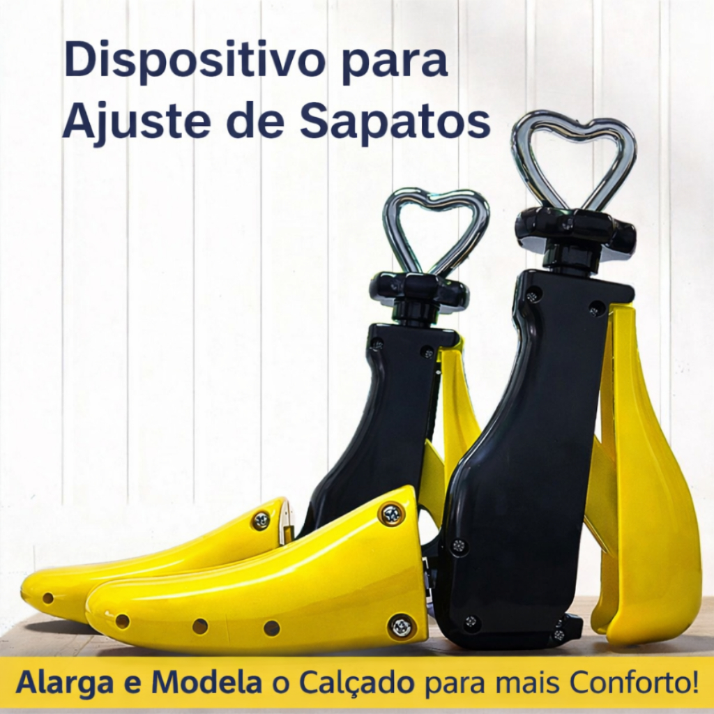 Alargador De Sapato Ajustável Anti Dor E Aperto Forma Profissional Para Calçados Numeração 33 Ao 41 Unissex