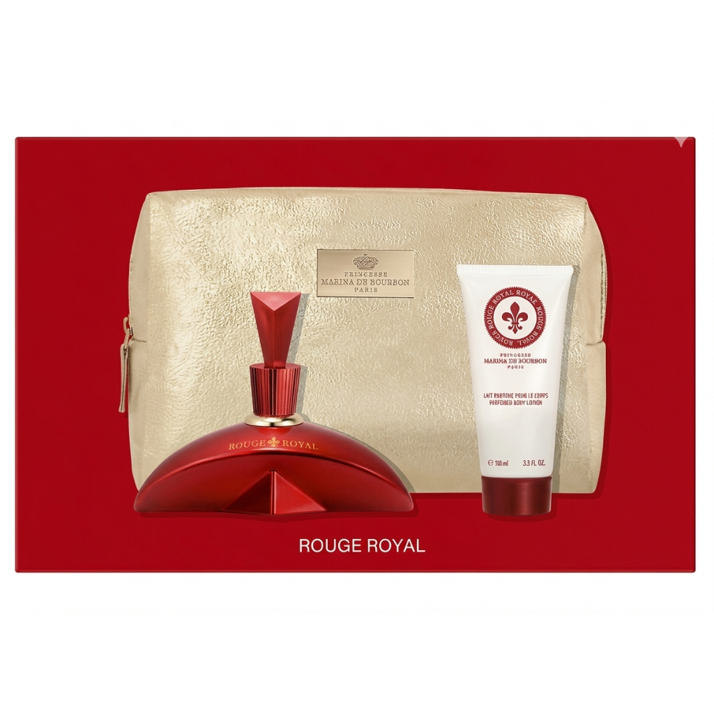 Marina De Bourbon Perfume Rouge Royal Feminino Edp 100ml + Loção Corporal 150ml + Nécessaire