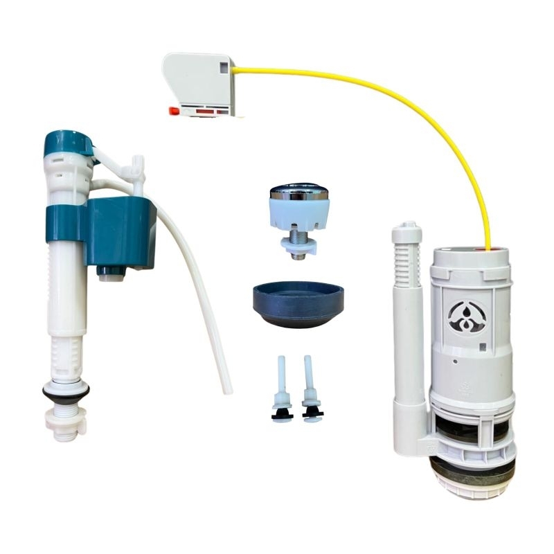 Kit Reparo Para Caixa Acoplada Dual Flash Universal Kit Descarga Caixa Acoplada Duas Saidas