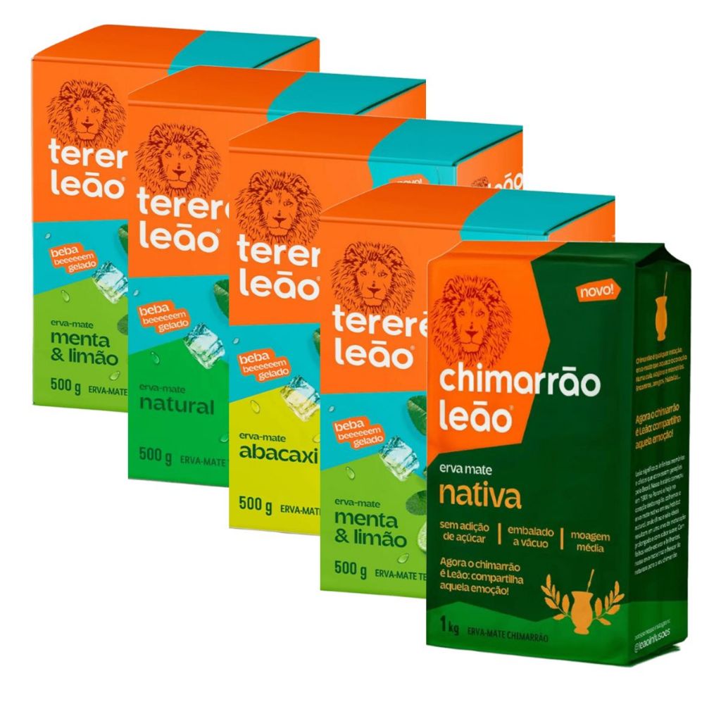 Erva Mate Verde Leão Chimarrão e Tereré - Sabores
