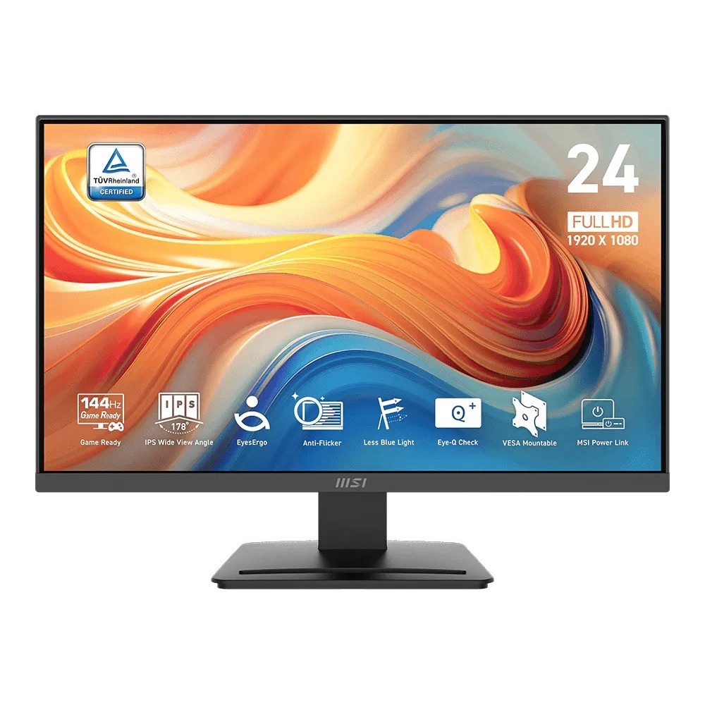 Monitor MSI PRO MP243L E14, 23.8'', Full HD, 144Hz, 1ms, Eye Care - 9S6-3PE1CH-005