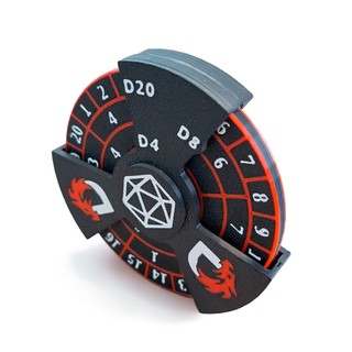 Dado Spinner D20 RPG roleta Fidget Pathfinder, D&D, Tormenta 20, Dado Exótico