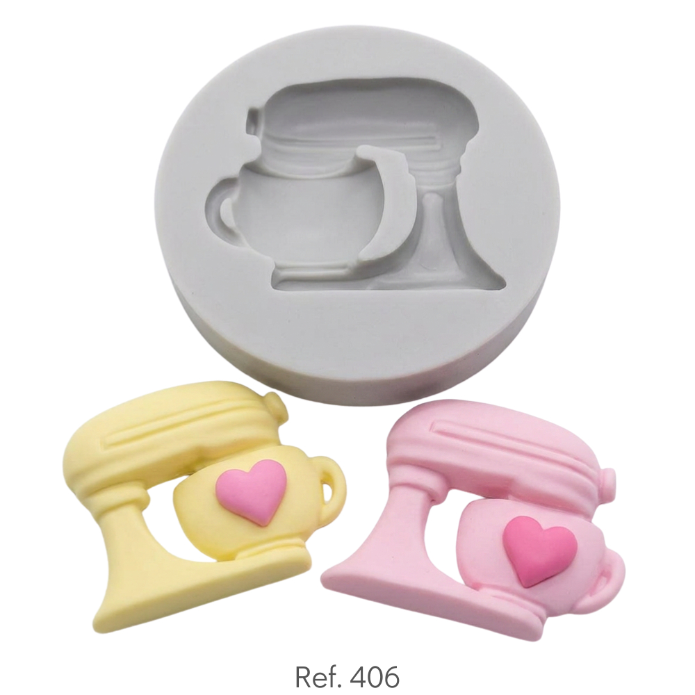 Molde de Silicone para Biscuit Artesanato e Confeitaria Batedeira Cute 406