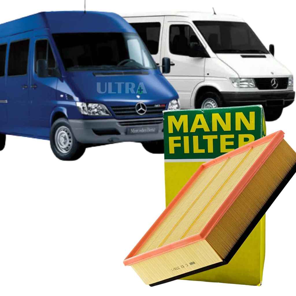 Filtro Ar MB Mercedes-Benz Sprinter 310 311 411 412 413 - 1996 a 2011 - 2.2 / 2.5 (Mann C32338/1)