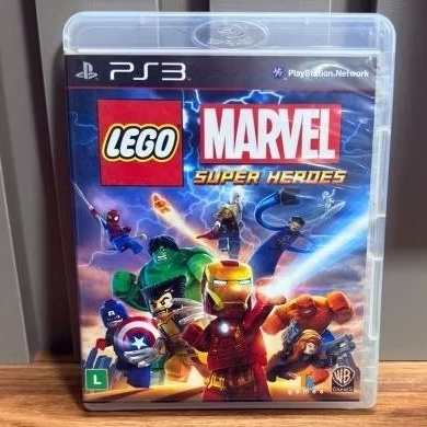 Jogo Lego Marvel Super Heroes Ps3 Mídia Física Original Completo Com Manual