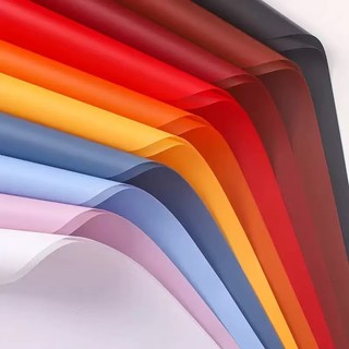 Kit Com 20 Folhas Poli Sujinho Cor Liso 56 x 54 CM Papel De Embrulhar Buque Embalagem Presente-263600