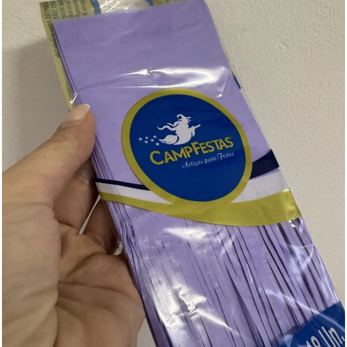 Papel de Seda para Bala de Coco com Franja Lilás Candy 48 Folhas CampFestas – Inspire Sua Festa Loja