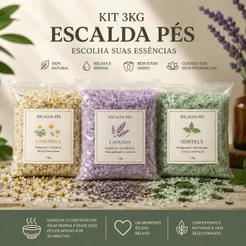 Escalda Pés 3kg A Granel Para Lembrancinhas - Lavanda E Camomila