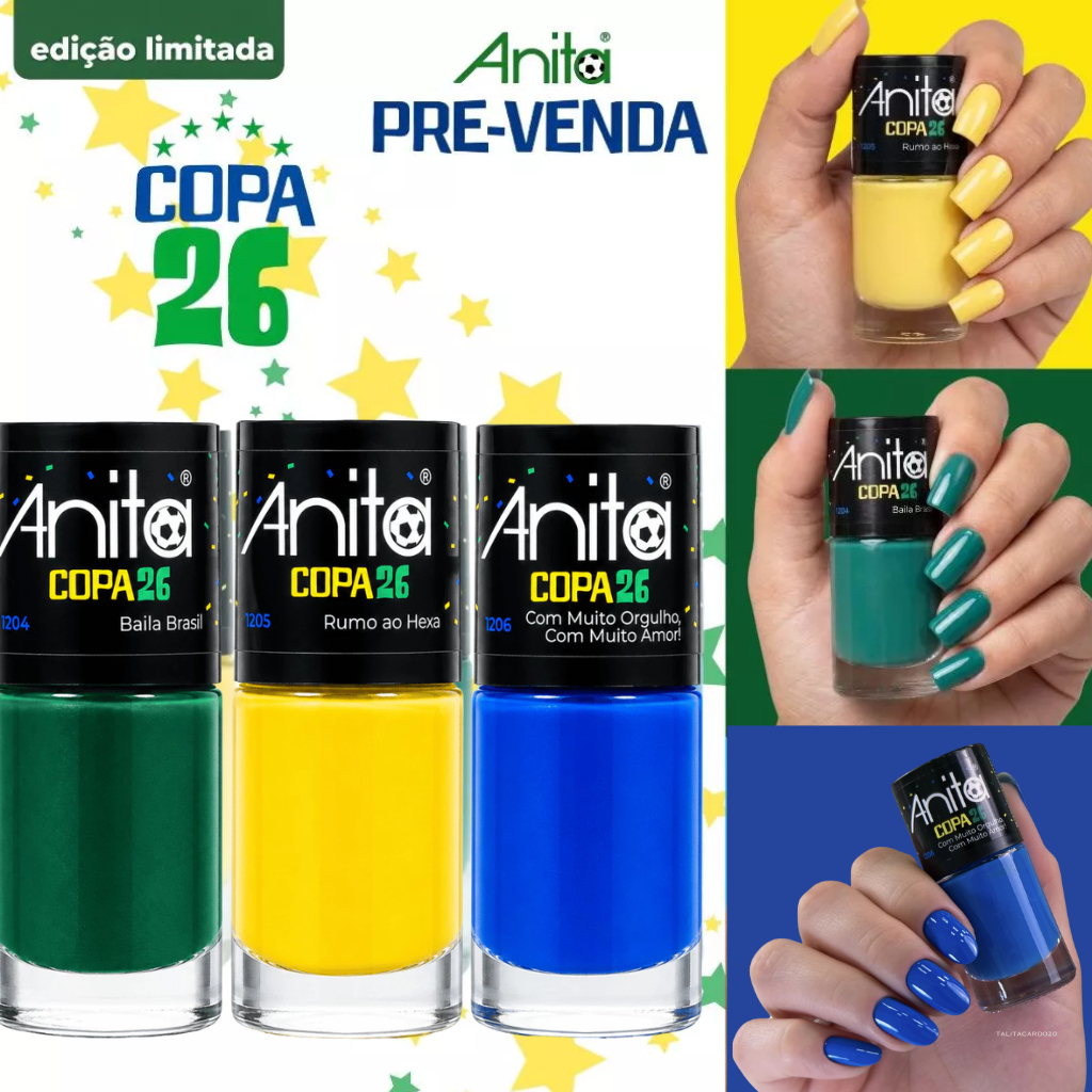 Esmaltes Anita Coleção Anita Copa Do Mundo 2026