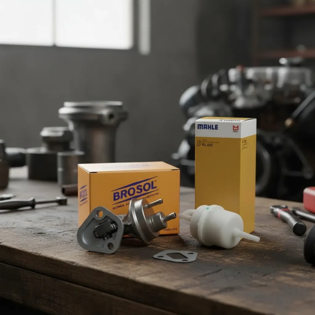 Kit Bomba De Combustivel Opala 4100 6c Brosol + Filtro Mahle