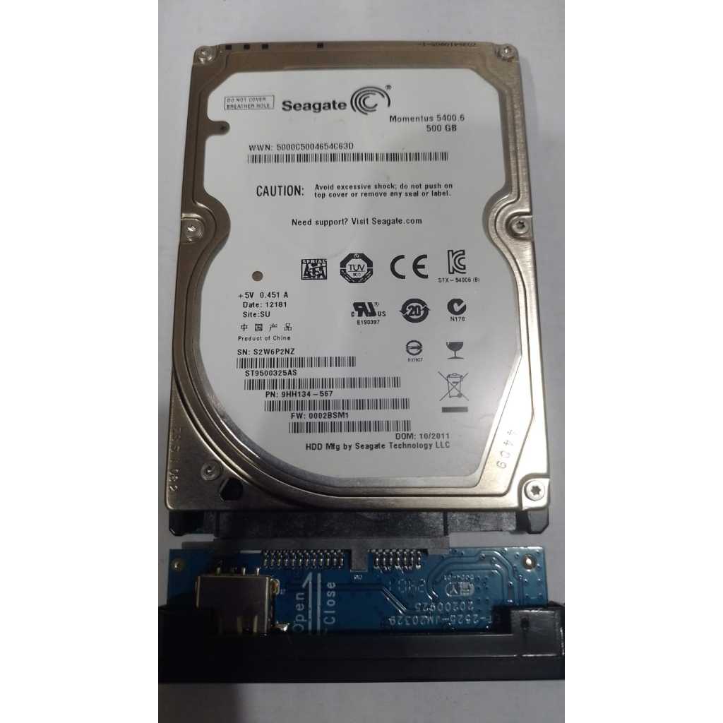 HD Externo Seagate 500GB Momentus 5400.6 USB 2.0 Portátil 2.5” para Notebook PC Backup
