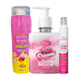 Sabonete Liquido Feminino + Perfume Intimo + Hidratante Creme Corporal e Virilha Beijável…