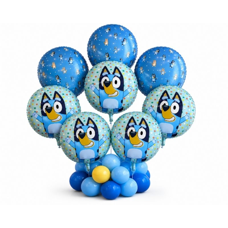 Kit 2 Balões ORBZ 4D Bluey E Bingo
