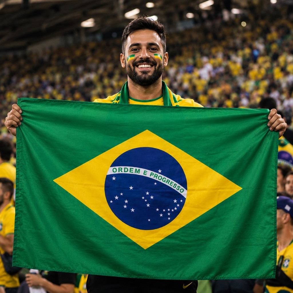Bandeira Do Brasil Grande 128x90cm Copa Do Mundo