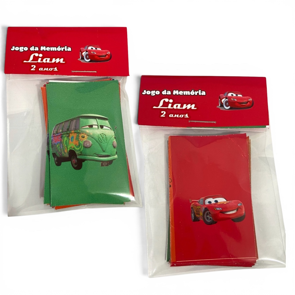 Kit 10 Jogos da Memória Lembrancinha Personalizada Festa Diversos Temas Infantil