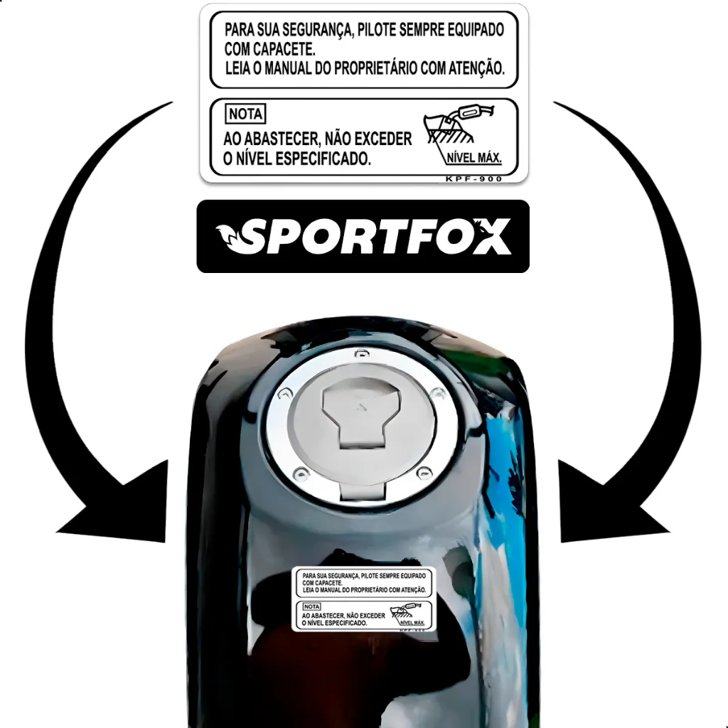 Etiqueta Adesivo Advertência Nível Combustível Cg Fan Titan 125 150 160 Tornado Twister Bros