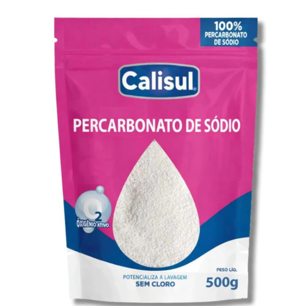 Percarbonato Sódio 500g Tira Manchas Alvejante Sem Cloro Roupas Brancas