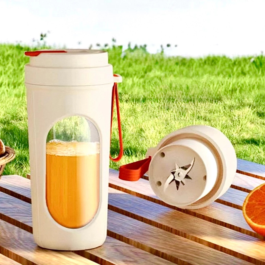 Liquidificador Portátil Mixer Recarregável USB Para Sucos Frutas Shake Cozinha Viagem Fitness