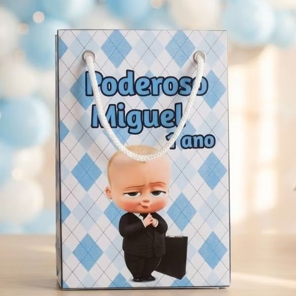 Sacolinha Personalizada Poderoso Chefinho Aniversário •Lembrancinhas Festa Infantil