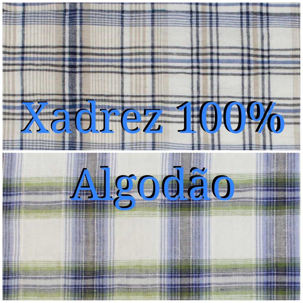 TECIDO XADREZ 100% ALGODÃO (1M X 1,50M) "S9265"