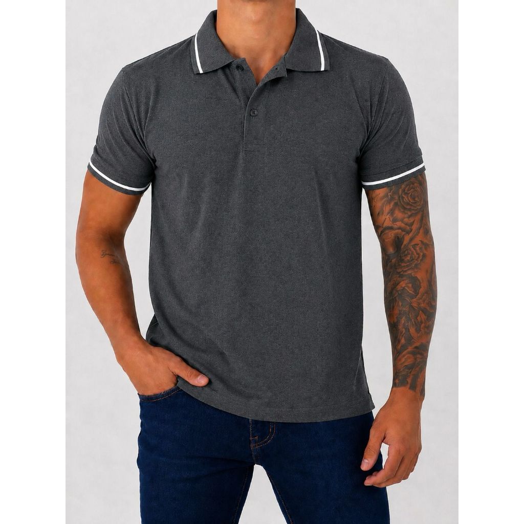 Camisa Polo Masculina Básica Algodão – Conforto e Estilo Camisa Polo Masculina