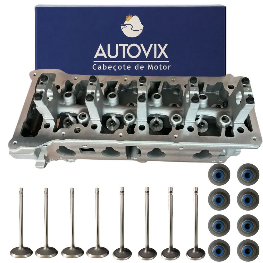 Cabeçote Para Ford Fiesta, Courier, Ecosport, Ka, Focus 1.6 8v C/Válvulas e Retentor Zetec Rocam