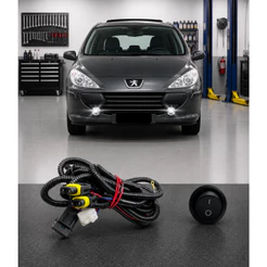 Chicote Completo Farol De Milha Peugeot 307 Todos H11