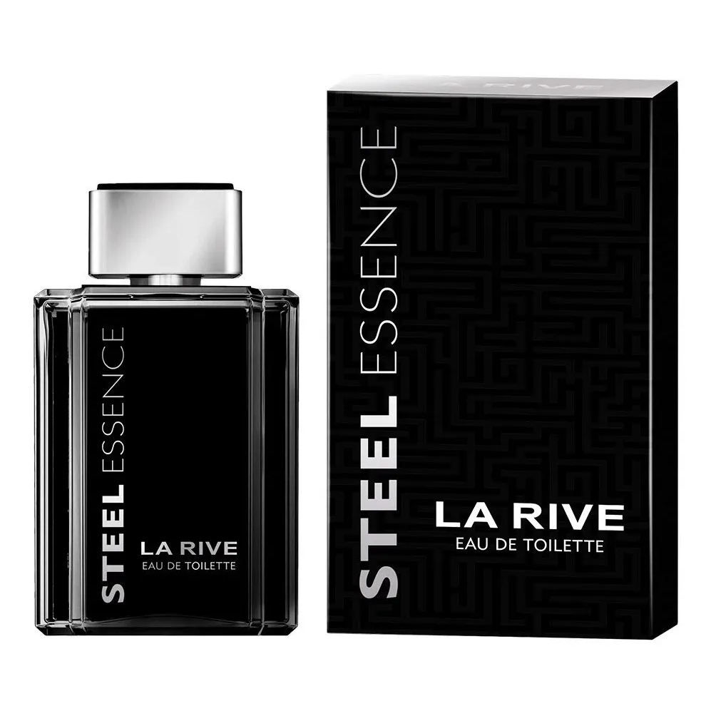 Perfume Masculino La Rive Steel Essence Eau de Toilette 100ml - Amadeirado Oriental, Aventureiro e Sensual