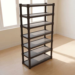 Estante Prateleira Modular Multiuso Organizadora Plástico Reforçado 7 Andares - Promoção