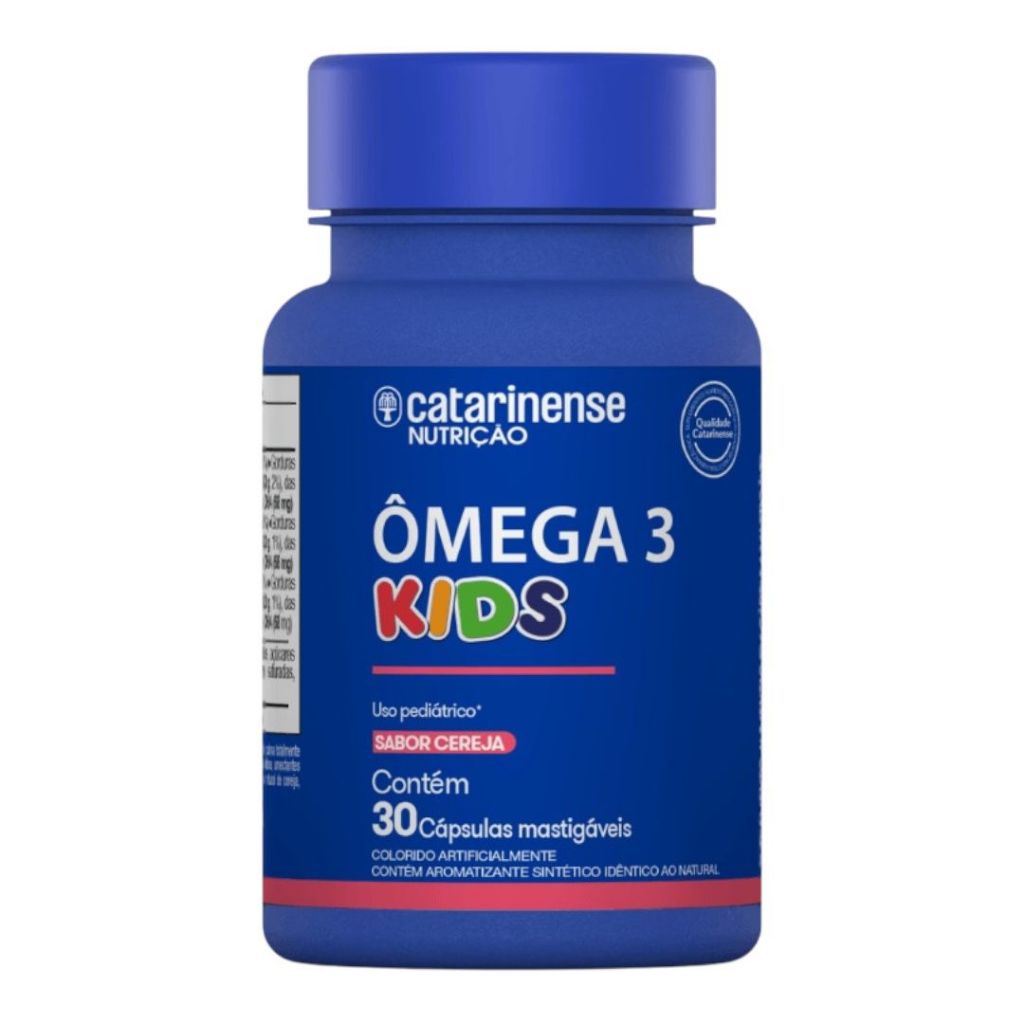 Ômega 3 Kids Mastigável DHA EPA 30 Cápsulas Catarinense