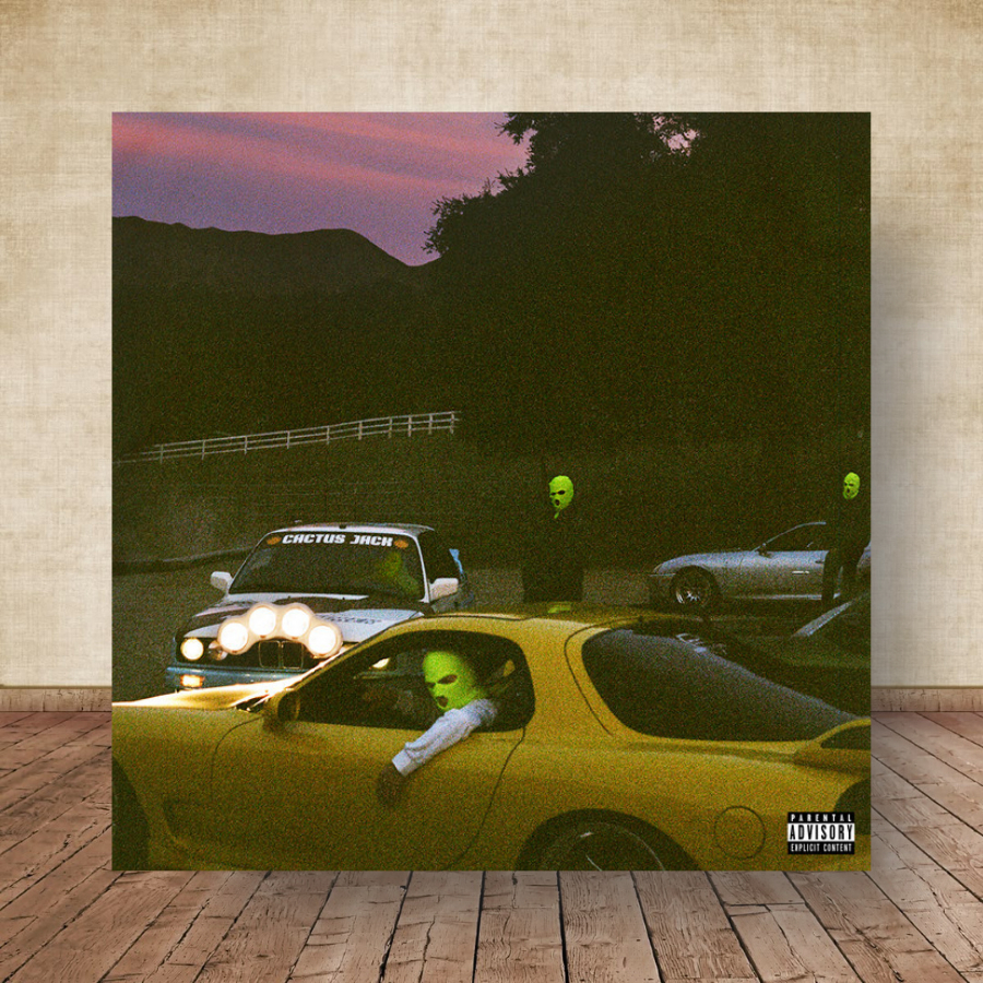 Quadro Placa Decorativa Travis Scott Albuns de hip-hop, trap, rap LP Disco decoração 01