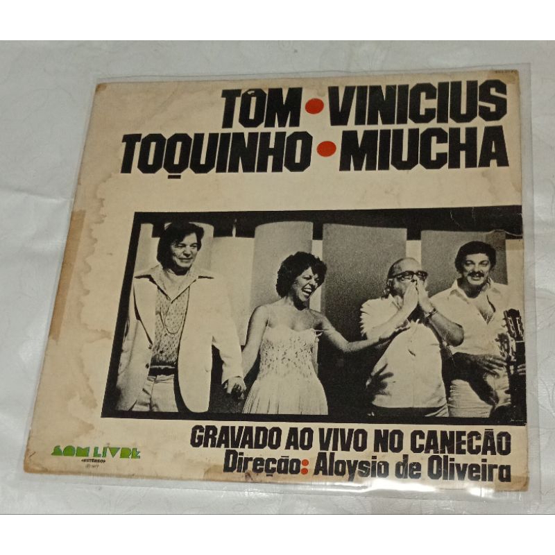 LP TOM - VINÍCIUS - TOQUINHO - MIUCHA 1977 ( capa com leve desgaste de uso)