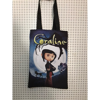 Bolsa sacola Coraline Dupla Face Bolsa Estampada