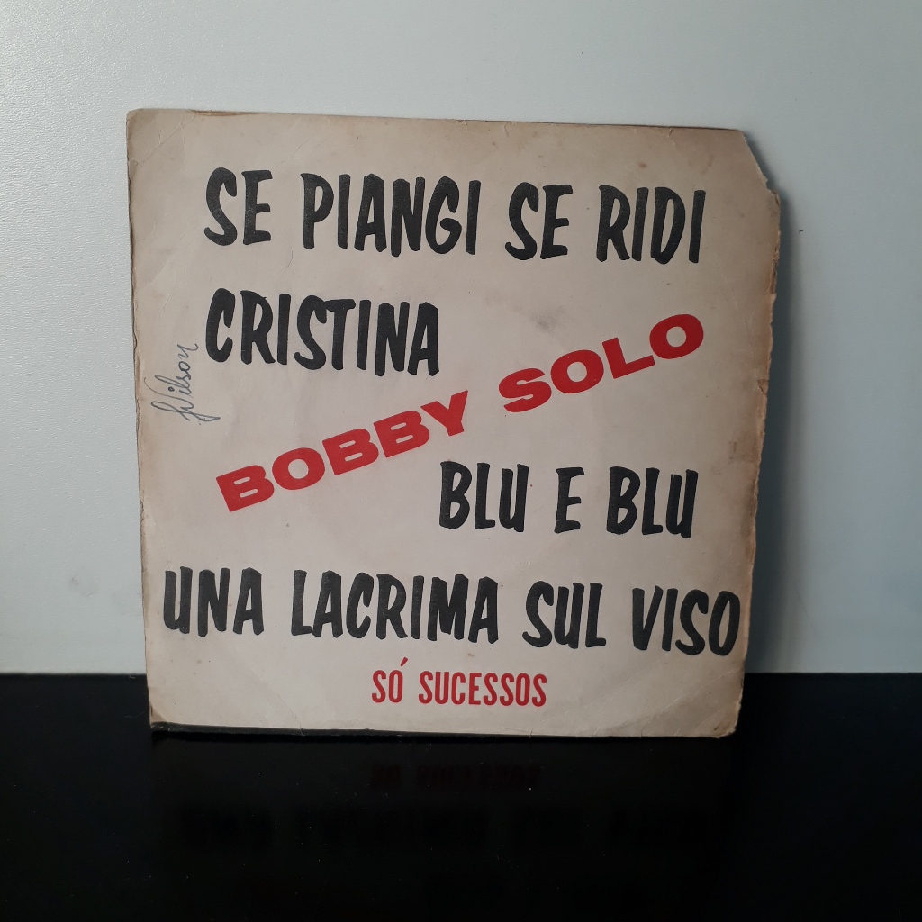 Compacto Bobby Solo - Só Sucessos Blu E Blu... VERSÃO COMPACTO 7 POLEGADAS / 15 m