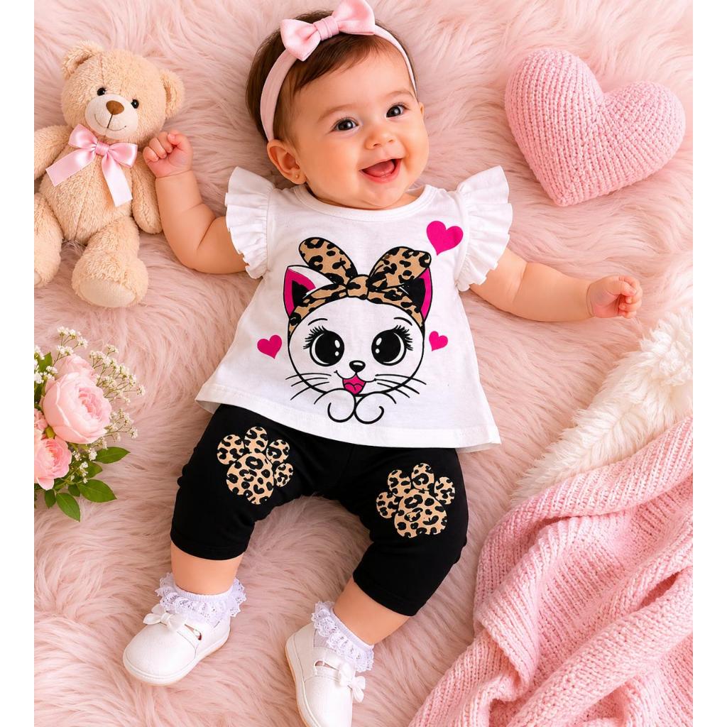 Conjunto Bebe Menina  Duas Pecas