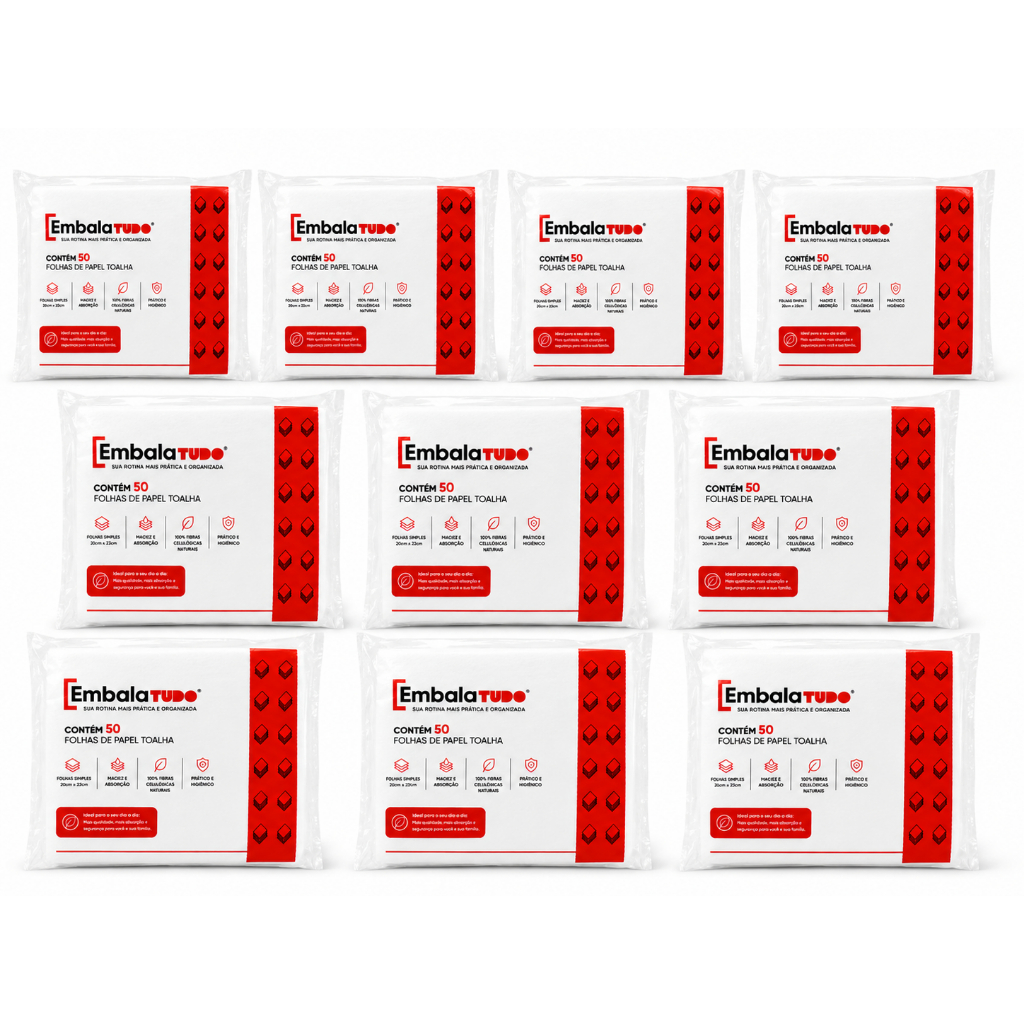 Guardanapo Papel Branco Macio 1000 Unidades 20cm X 20cm Folha Simples Luxo