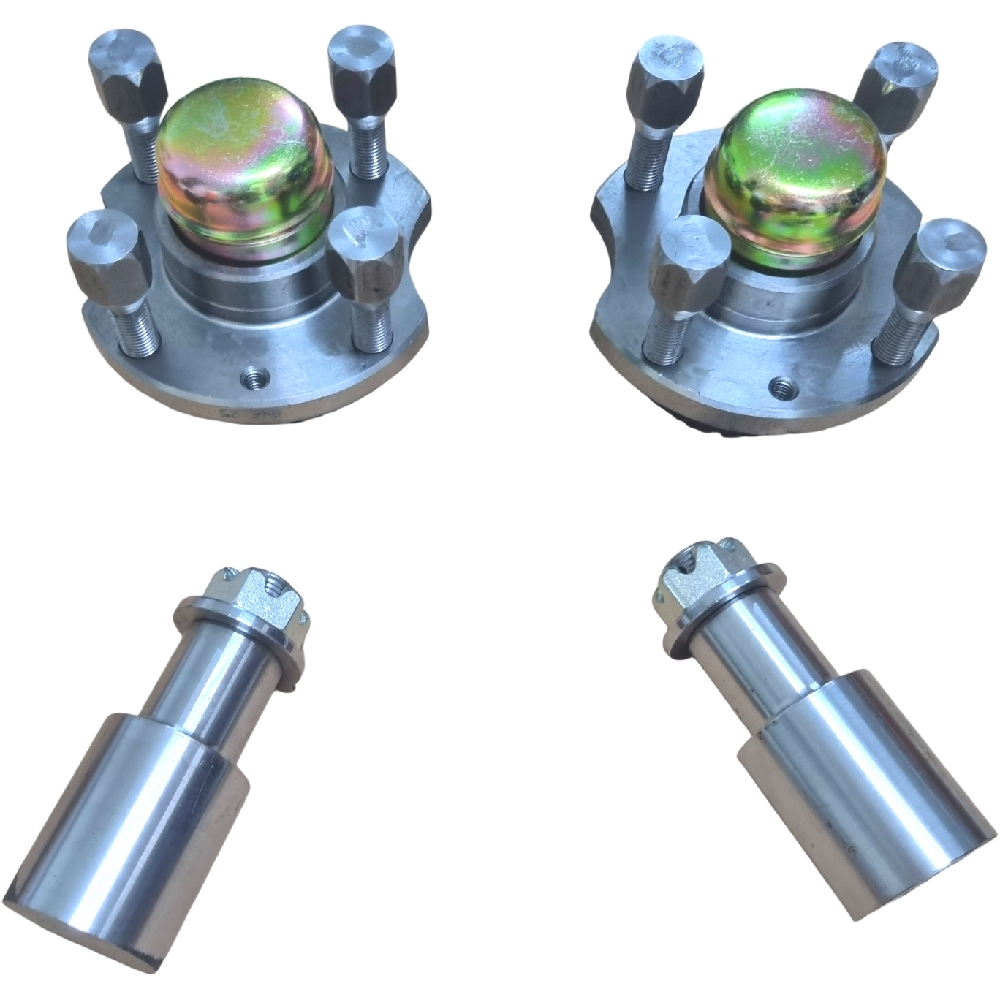 2 cubo de roda ponta eixo fiat 4x98 Carretinha reboque 44mm castelo