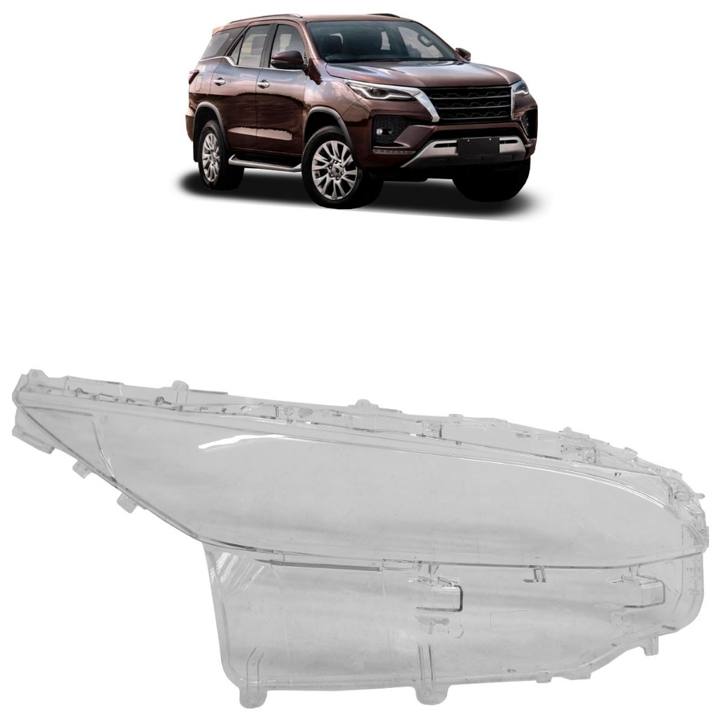 Lente Farol Dianteiro Hilux Sw4 Srx 2021 2022 Transparente Lente Lisa em Acrílico