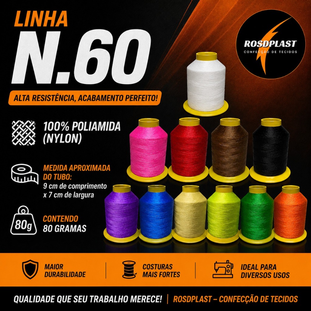 LINHA N.60 100% POLIAMIDA 80g