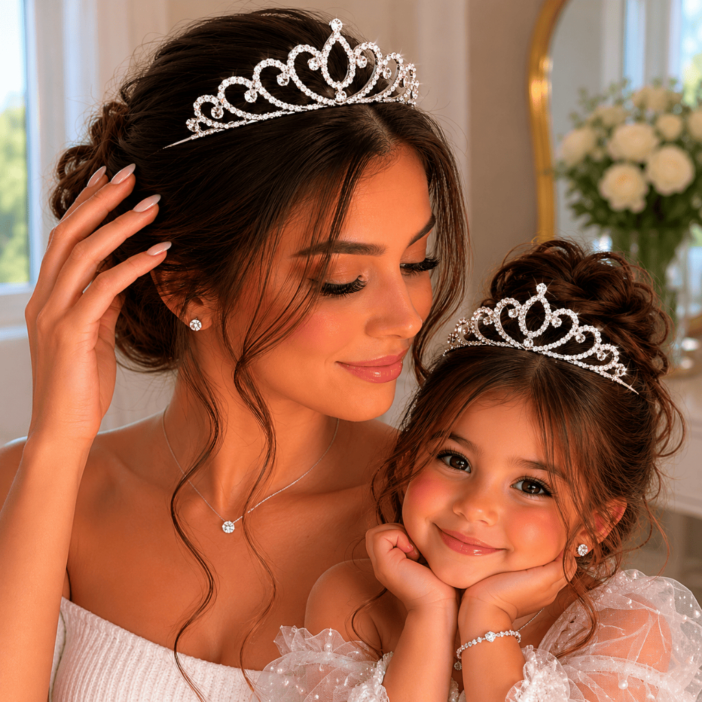 Tiara Coroa Princesa Daminha Noiva Debutante Infantil Adulto Fantasia Festa Casamento Baile Formatura Strass Cabelo