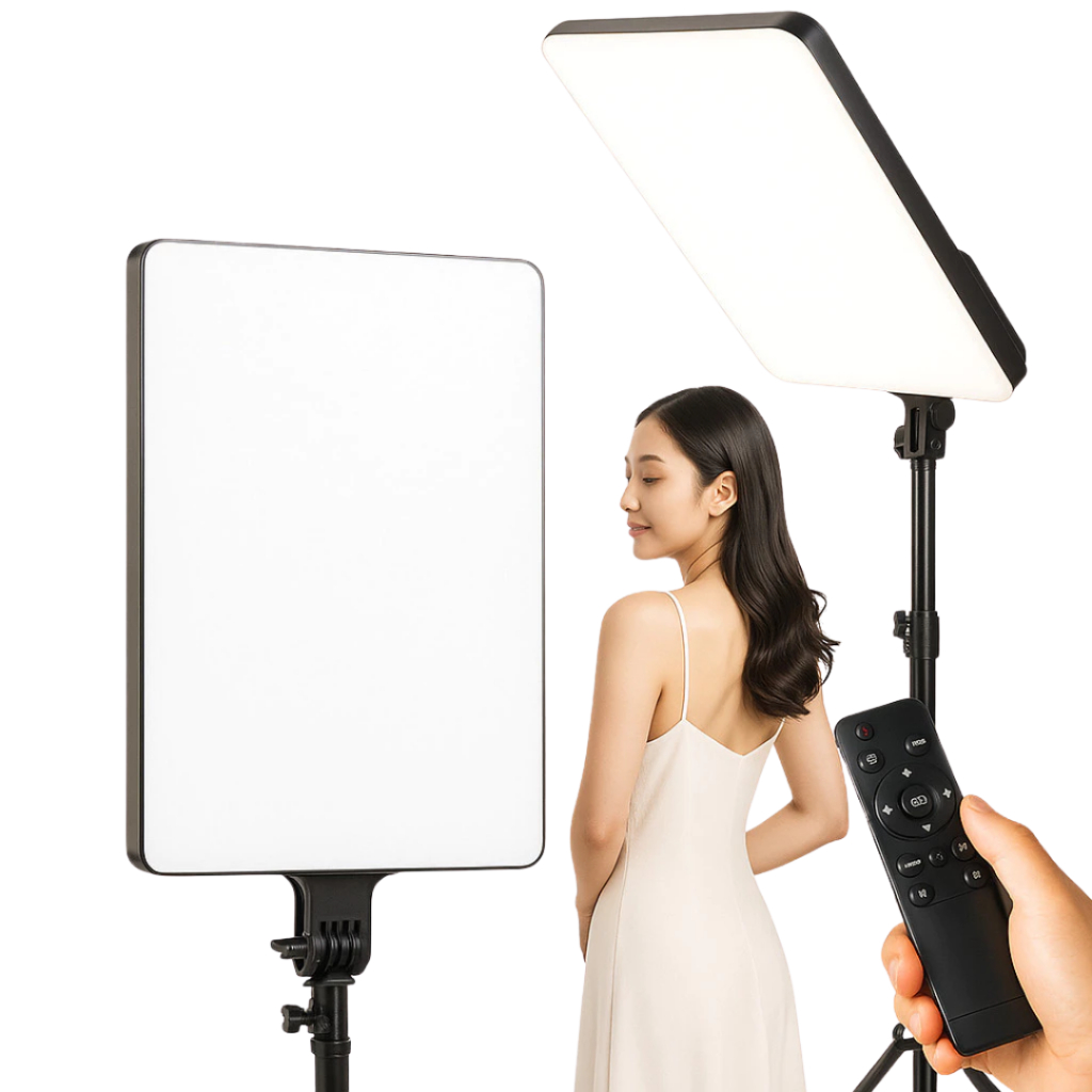 Luz de Preenchimento para Fotografia e Live 16"/24" Regulável CCT e Brilho Controle Remoto 127-220V