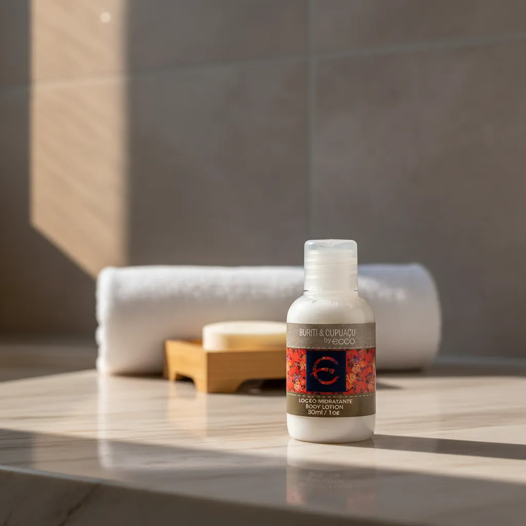Hidratante Loção sache 30ml Buriti e Cupuaçu ou vinotherapy caica com 10 unidades Mini